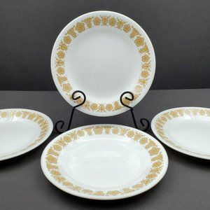 Corelle Butterfly Gold Bread and Butter Plates Dessert Plates